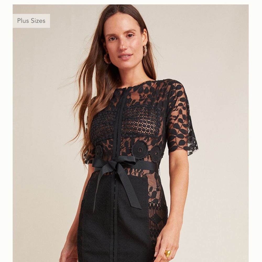 Anthro : Black Byron Lars Carissima sheath dress
